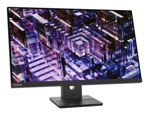 Lenovo ThinkVision E24q-30 - LED monitor - 24" (23.8" viewable) - 2560 x 1440 QHD @ 100 Hz - IPS - 300 cd/m� - 1300:1 - 4 ms - HDMI, DisplayPort - speakers - raven black — view 6