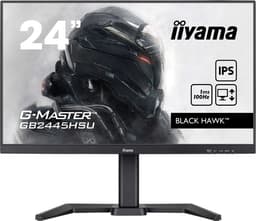 iiyama G-MASTER Black Hawk GB2445HSU-B2 - LED monitor - 24" (23.8" viewable) - 1920 x 1080 Full HD (1080p) @ 100 Hz - IPS - 300 cd/m� - 1300:1 - 1 ms - HDMI, DisplayPort - speakers - matte black