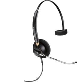Poly EncorePro 510V - EncorePro 500 series - headset - on-ear - wired - 3.5 mm jack - black - Certified for Skype for Business, UC certified