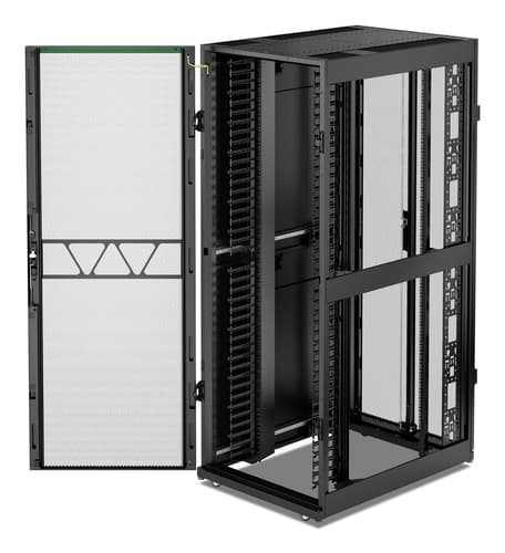 APC NetShelter SX - Rack cabinet - 1991H x 750W x 1070D mm, with sides - floor-standing - black - 42U - 19" - TAA Compliant — view 5