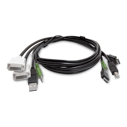 StarTech.com - Adapter cable - TAA Compliant - DVI, 3.5mm audio jack, USB Type A male to HDMI, 3.5mm audio jack, USB Type B male
