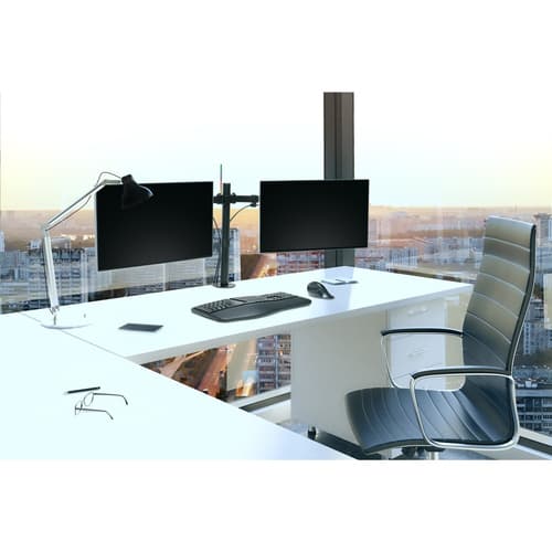 Kensington SmartFit Ergo Dual Extended Monitor Arm mounting kit - adjustable arm - for 2 monitors - black — view 6