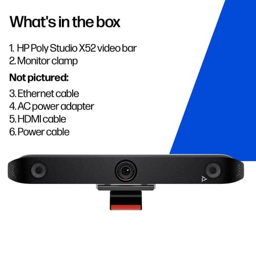 Poly Studio X52 - All-in-One video bar - white - TAA Compliant — view 8