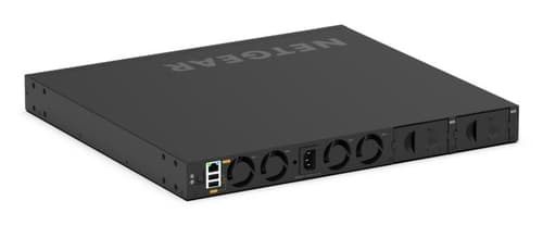 NETGEAR M4350-24M4X4V - Switch - L3 - Managed - 24 x 100/1000/2.5G (PoE++) + 4 x 100/1000/2.5G/5G/10G (PoE++) + 4 x 25 Gigabit SFP28 - front to back airflow - desktop, rack-mountable - PoE++ (2520 W) — view 6