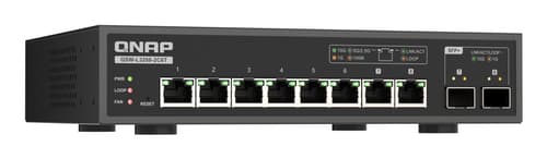 QNAP QSW-L3208-2C6T - Switch - Managed - 2 x 10 Gigabit SFP+ + 8 x 100/1000/2.5G/5G/10GBase-T - desktop — view 5