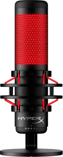 HyperX QuadCast - Microphone - USB - red & black - for Victus by HP Laptop 15, 16, Laptop 14, 15, 17, Pavilion x360 Laptop, Pro 290 G9