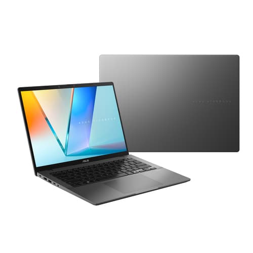 ASUS VivoBook S14 S3407QA-KP003W - Snapdragon X - X1-26-100 / up to 2.9 GHz - Win 11 Home - Qualcomm Adreno - 16 GB RAM - 512 GB SSD NVMe - 14" 2560 x 1600 (2.5K) - Wi-Fi 6E, Bluetooth - matte grey, black (keyboard) — view 8