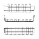 Under Desk Cable Management Tray Black thumbnail 2