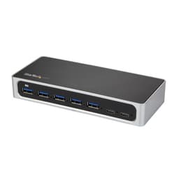 StarTech.com 7 Port USB C Hub with Fast Charge Port, USB-C to 5x USB-A 2x USB-C USB 3.0 (USB 3.1/3.2 Gen 1 SuperSpeed 5Gbps), Self Powered Type-C Hub w/ Power Adapter, Desktop/Laptop Hub - Windows/macOS/Linux (HB30C5A2CSC) - Hub - 5 x SuperSpeed USB 3.0 + 2 x USB-C - desktop