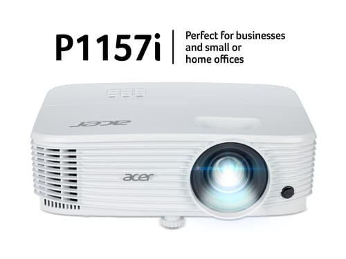 Acer P1157i - DLP projector - portable - 3D - 4500 ANSI lumens - SVGA (800 x 600) - 4:3 — view 3