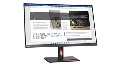 Lenovo ThinkVision S27i-30 - LED monitor - 27" - 1920 x 1080 Full HD (1080p) @ 100 Hz - IPS - 300 cd/m� - 1300:1 - 4 ms - 2xHDMI, VGA - storm grey