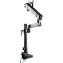 StarTech.com Desk Mount Monitor Arm with 2x USB 3.0 ports, Pole Mount Full Motion Single Arm Monitor Mount up to 17.6lbs/8kg VESA Display, Ergonomic Articulating Monitor Arm, Clamp/Grommet