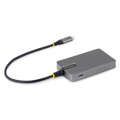 StarTech.com - Hub - 4 x USB 3.2 Gen 1 + 1 x USB-C + 1 x USB-C 3.2 Gen 1 - desktop — view 3