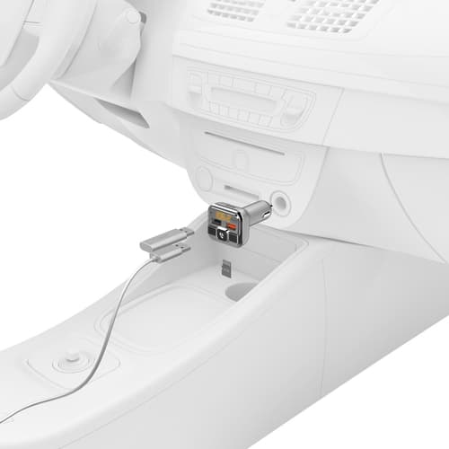 Hama FM Transmitter, Bluetooth, Hands Free Function, Silver — view 4