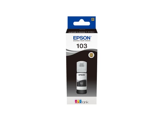 Epson Ink Cartridges, 103, 101 4 colour ink bottles, Ink Bottle, 1 x 70.0 ml Black