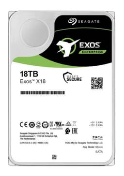 Seagate Exos X18 ST18000NM004J - Hard drive - 18 TB - internal - SAS 12Gb/s - 7200 rpm - buffer: 256 MB