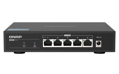 QNAP QSW-1105-5T - Switch - unmanaged - 5 x 10/100/1000/2.5G - desktop — view 1