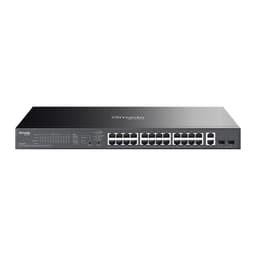 TP-Link Omada ES228GP V1 - Switch - Managed - 26 x 10/100/1000 (PoE+) + 2 x Gigabit SFP - rack-mountable, desktop - PoE+ (250 W)