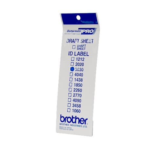 Brother ID3030 - 30 x 30 mm 12 label(s) stamp ID labels - for StampCreator PRO SC-2000, PRO SC-2000USB — view 1
