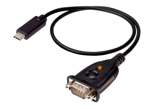 ATEN - USB / serial cable - 24 pin USB-C (M) to DB-9 (M) - 45 cm - supports RS-232 serial interface