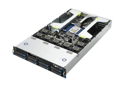 ASUS ESC4000A-E10 - Server - rack-mountable 2U - 1-way - no CPU - RAM 0 GB - SATA - hot-swap 2.5", 3.5" bay(s) - no HDD - AST2500 - Gigabit Ethernet - no OS - monitor: none — view 6