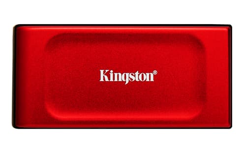Kingston XS1000 - SSD - 1 TB - external (portable) - USB 3.2 Gen 2 (USB-C connector) - red