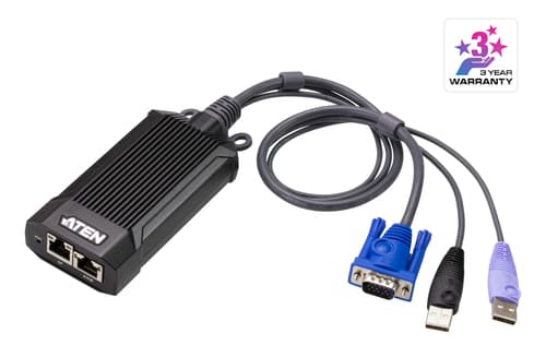 ATEN KG1900T - KVM / audio / USB extender - over CAT 5e/6 - 10/100/1000Base-T - up to 100 m
