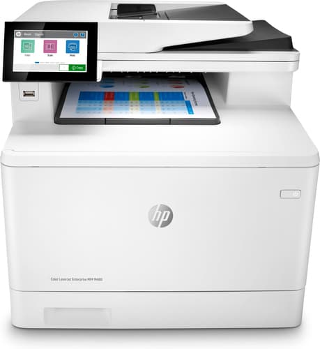HP Color LaserJet Enterprise MFP M480f - Multifunction printer - colour - laser - Legal (216 x 356 mm) (original) - A4/Legal (media) - up to 27 ppm (copying) - up to 27 ppm (printing) - 300 sheets - 33.6 Kbps - USB 2.0, Gigabit LAN, USB 2.0 host
