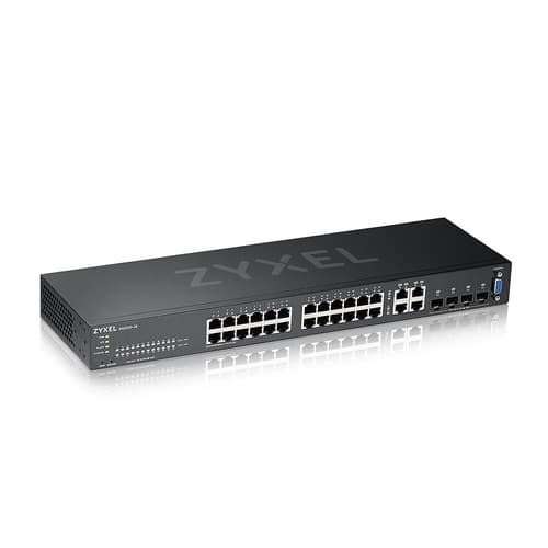 Zyxel GS2220-28 - Switch - Managed - 24 x 10/100/1000 + 4 x combo Gigabit SFP - rack-mountable