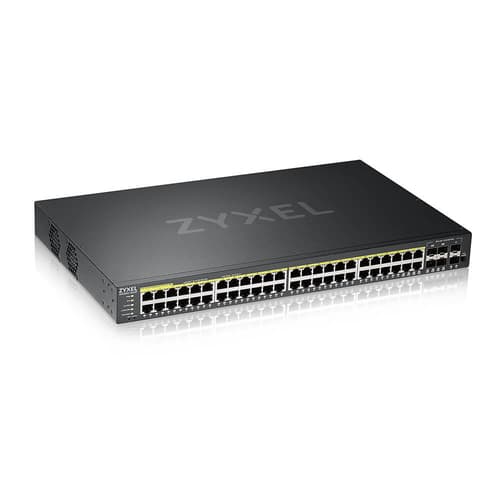 Zyxel GS2220-50HP - Switch - Managed - 44 x 10/100/1000 (PoE+) + 4 x combo Gigabit SFP + 2 x Gigabit SFP - rack-mountable - PoE+ (375 W)