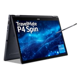 Acer TravelMate P4 Spin 14 TMP414RN-53-TCO - Flip design - Intel Core i5 - 1335U / up to 4.6 GHz - Win 11 Pro - Intel Iris Xe Graphics - 8 GB RAM - 256 GB SSD - 14" IPS touchscreen 1920 x 1200 - Gigabit Ethernet - Wi-Fi 6E, Bluetooth - slate blue - kbd: UK