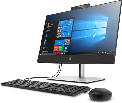 HP ProOne 440 G6 - All-in-one Core i5 10500T / up to 3.8 GHz - vPro - RAM 8 GB - SSD 256 GB - NVMe, HP Value - DVD-Writer - UHD Graphics 630 - Gigabit Ethernet - Win 10 Pro 64-bit - monitor: LED 23.8" 1920 x 1080 (Full HD) - keyboard: UK — view 3