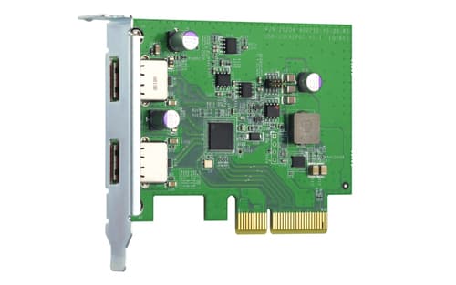 QNAP QXP-10G2U3A - USB adapter - PCIe 2.0 x2 low profile - USB 3.2 Gen 2 x 2 - for QNAP QGD-1600, TS-1232, 1277, 253, 453, 473, 853, 877, 977, TVS-2472, 473, 673, 872, 873