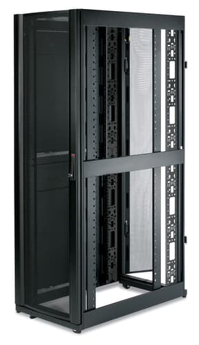 NetShelter SX 42U 600mm Wide x 1070mm Deep Enclosure with Sides Black. Size (WxDxH: 60 cm x 107 cm x 199 cm) May require special handling and delivery can take up to 3 days due to the size. Check with sales. — view 3