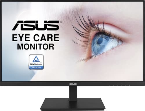 ASUS VA27DQSB - LED monitor - 27" - 1920 x 1080 Full HD (1080p) @ 75 Hz - IPS - 250 cd/m� - 1000:1 - 5 ms - HDMI, VGA, DisplayPort - speakers - black — view 1