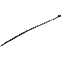 StarTech.com 10"(25cm) Cable Ties, 1/8"(4mm) wide, 2-5/8"(68mm) Bundle Diameter, 50lb(22kg) Tensile Strength, Nylon Self Locking Zip Ties w/ Curved Tip, 94V-2/UL Listed, 100 Pack, Black - Nylon 66 Plastic - TAA (CBMZT10B) - Cable tie - 25.4 cm - black - TAA Compliant (pack of 100)