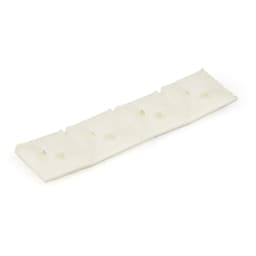 StarTech.com 100 Pack Cable Tie Mounts with Adhesive Tape for 0.13 in. (3.2 mm) Wide Ties, Nylon/Plastic Zip Tie Mounts, Electrical/Network Cable Wrap Mounts / 94V-2 Fire & UL Rated TAA - Nylon 66 Zip Tie Mount (CBMCTM1) - Cable tie mount - white - TAA Compliant (pack of 100) - for StarTech.com 1U