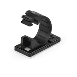 StarTech.com 100 Adhesive Cable Management Clips Black, Network/Ethernet/Office Desk/Computer Cord Organizer, Sticky Cable/Wire Holders, Nylon Self Adhesive Clamp UL/94V-2 Fire Rated - Nylon 66 Plastic - TAA (CBMCC2) - Cable clips - black - TAA Compliant (pack of 100)