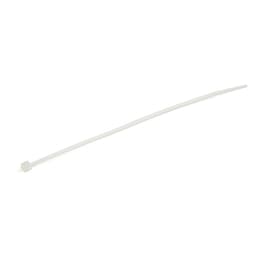 StarTech.com 15cm(6") Cable Ties, 3mm(1/8") wide, 39mm(1-3/8") Bundle Diameter, 18kg(40lb) Tensile Strength, Nylon Self Locking Zip Ties with Curved Tip, 94V-2/UL Listed, 100 Pack, White - Nylon 66 Plastic - TAA (CBMZT6N) - Cable tie - 15.24 cm - white - TAA Compliant (pack of 100)