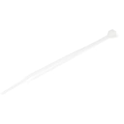 StarTech.com 10cm(4") Cable Ties, 2mm(1/16") wide, 22mm(7/8") Bundle Diameter, 8kg(18lb) Tensile Strength, Nylon Self Locking Zip Ties with Curved Tip, 94V-2/UL Listed, 100 Pack, White - Nylon 66 Plastic - TAA (CBMZT4N) - Cable tie - 10.16 cm - white - TAA Compliant (pack of 100) - for StarTech.com 1U