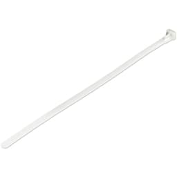 StarTech.com 10"(25cm) Reusable Cable Ties, 1/4"(7mm) wide, 2-1/2"(65mm) Bundle Dia. 50lb(22kg) Tensile Strength, Releasable Nylon Ties, Indoor/Outdoor, 94V-2/UL Listed, 100 Pack, White - Nylon 66 Plastic - TAA (CBMZTRB10) - Cable tie - 25 cm - white - TAA Compliant (pack of 100)