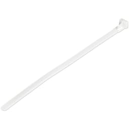 StarTech.com 20cm(8") Reusable Cable Ties, 7mm(1/4") wide, 50mm(1-7/8") Bundle Dia. 22kg(50lb) Tensile Strength, Releasable Nylon Ties, Indoor/Outdoor, 94V-2/UL Listed, 100 Pack, White - Nylon 66 Plastic - TAA (CBMZTRB8) - Cable tie - 20 cm - white - TAA Compliant (pack of 100)