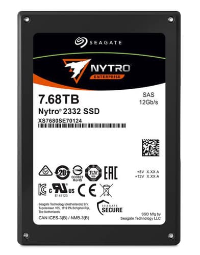 Seagate Nytro 2332 XS7680SE70124 - SSD - 7.68 TB - internal - 2.5" - SAS 12Gb/s
