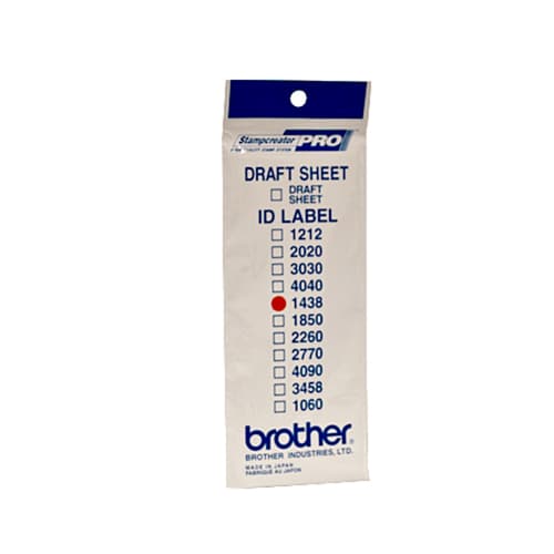 Brother ID1438 - 14 x 38 mm 12 label(s) stamp ID labels - for StampCreator PRO SC-2000, PRO SC-2000USB — view 1