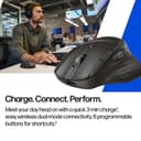 HP 785M - Mouse - right-handed - optical - 6 buttons - wireless - Bluetooth, 2.4 GHz - USB wireless receiver - black thumbnail 3