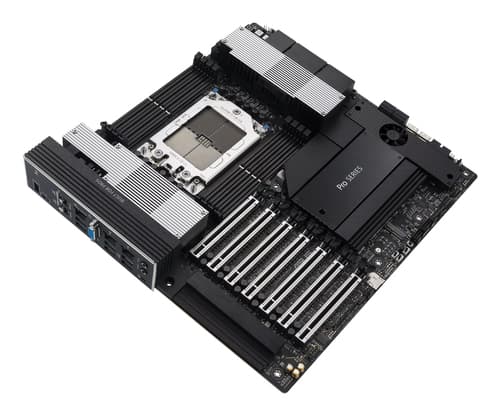 ASUS PRO WS WRX90E-SAGE SE - Motherboard - SSI EEB AST2600 - Socket sTR5 - AMD WRX90 Chipset - USB 3.2 Gen 1, USB-C 3.2 Gen 2x2, USB4 - Gigabit LAN - onboard graphics (CPU required) - HD Audio (6-channel) — view 5