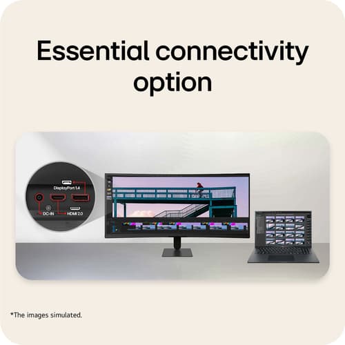 LG UltraWide 34U601B-B - LED monitor - curved - 34" - HDR — view 6