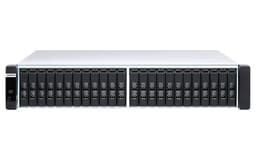 QNAP ES2486dc - NAS server - 24 bays - rack-mountable - SAS 12Gb/s - RAID 0, 1, 5, 6, 10, 50, JBOD, 60, RAID TP - RAM 96 GB - Gigabit Ethernet / 10 Gigabit Ethernet - iSCSI support - 2U
