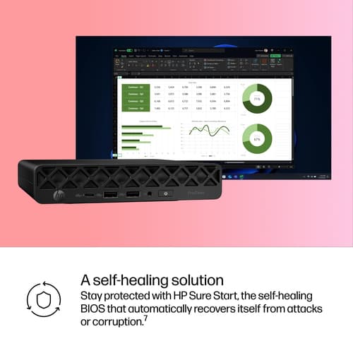 HP ProDesk 4 G1i AI - Mini Core Ultra 5 235T / up to 5 GHz - RAM 16 GB - SSD 256 GB  — view 8
