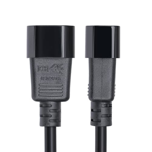 StarTech.com 4.5m Power Extension Cord, C14 to C13, 15A 250V, KEMA-KEUR - Power extension cable - IEC 60320 C14 to power IEC 60320 C13 - AC 250 V - 15 A - 4.6 m - molded - black — view 4